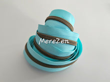 Load image into Gallery viewer, Ocean Zipper Tape with Antique Bronze teeth - No. 5
