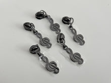 Load image into Gallery viewer, Treble Clef Zipper Pull - No.5