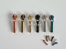 Load image into Gallery viewer, Long Domed Bar Zipper Pull - No.5