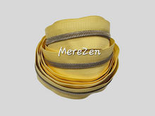 Load image into Gallery viewer, Dandelion Zipper Tape with Light Gold teeth - No. 5