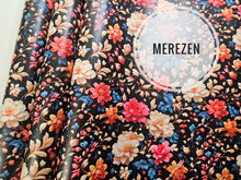 Load image into Gallery viewer, Pop of Black Floral Printed Vinyl