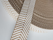 Load image into Gallery viewer, 1.5 Inch Jacquard Chevron Webbing - Cotton/Polyester Blend