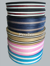 Load image into Gallery viewer, 1.5 Inch Jacquard Stripe Webbing - Cotton/Polyester Blend