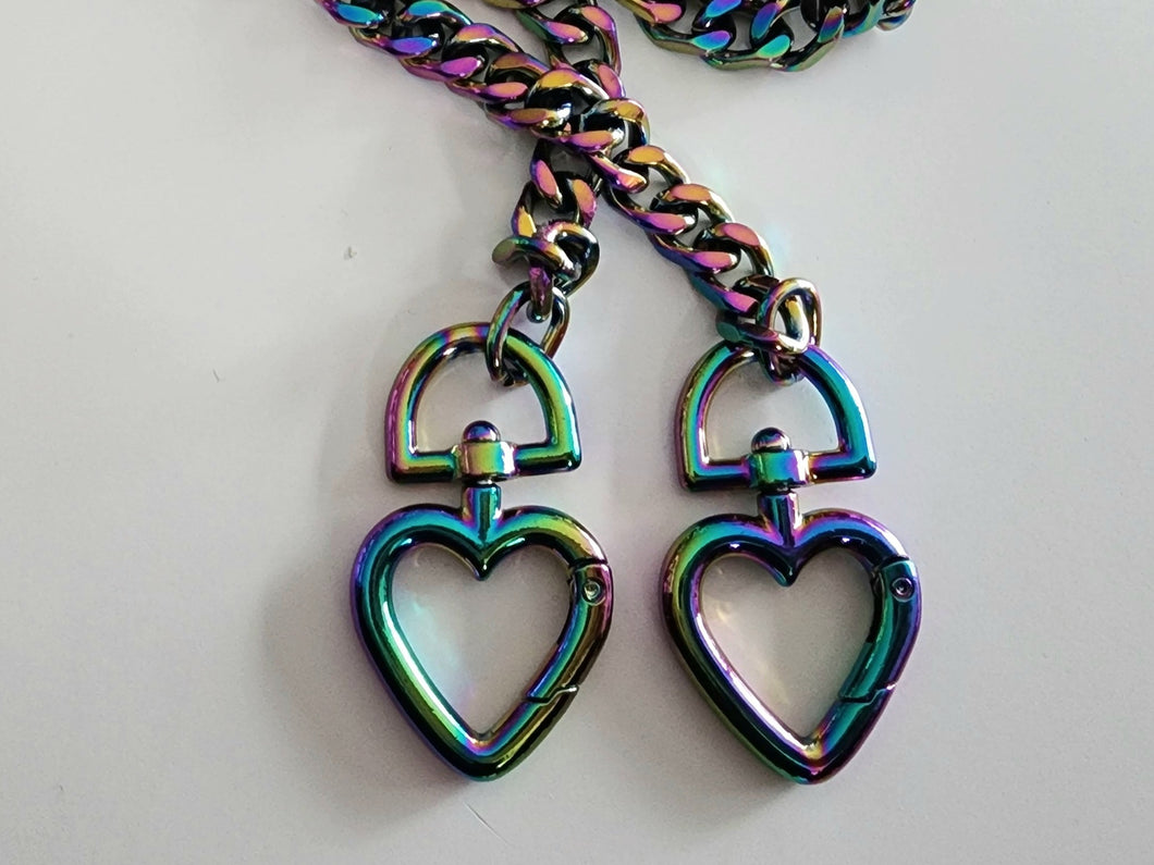 Heart Purse Chain/ Bag strap - 110cm long