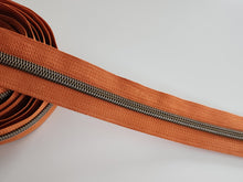 Load image into Gallery viewer, Copper Zipper Tape with Antique Bronze Teeth - No.5