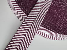 Load image into Gallery viewer, 1.5 Inch Jacquard Chevron Webbing - Cotton/Polyester Blend