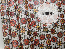 Load image into Gallery viewer, Orange Floral Printed Litchi Vinyl