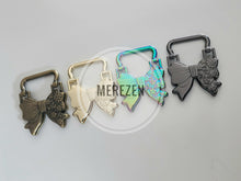 Load image into Gallery viewer, Floral Bow Strap Anchors - 4 pack