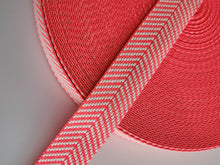 Load image into Gallery viewer, 1.5 Inch Jacquard Chevron Webbing - Cotton/Polyester Blend