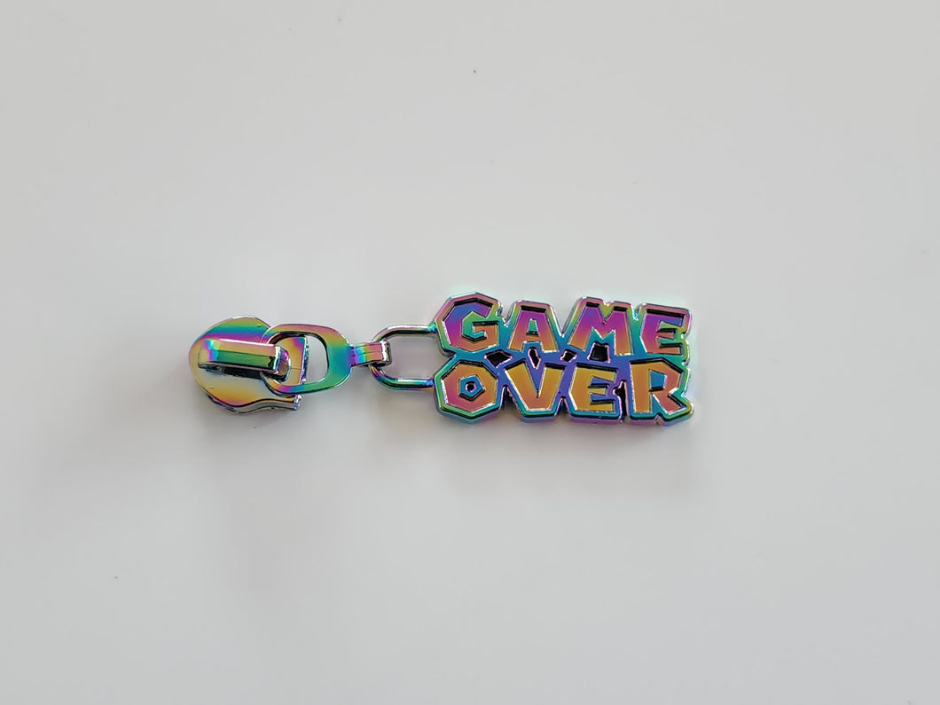 Game Over Zipper Pull - No.5