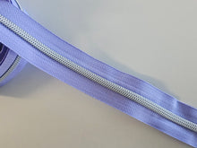Load image into Gallery viewer, Lavender Zipper Tape with Silver teeth - No. 5