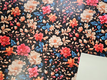 Load image into Gallery viewer, Pop of Black Floral Printed Vinyl