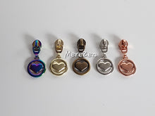 Load image into Gallery viewer, Circle Heart Zipper Pull - No.5