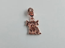 Load image into Gallery viewer, Highland Cow Zipper Pull - No.5