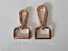 Load image into Gallery viewer, Long Swivel Hooks Straight Edge - 3/4 Inch (20mm) - 2 pack