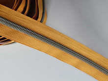 Load image into Gallery viewer, Honey Zipper Tape with Antique Bronze teeth - No. 5