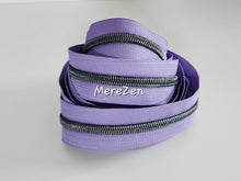 Load image into Gallery viewer, Light Purple Zipper Tape with Iridescent Teeth - No. 5