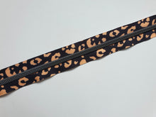 Load image into Gallery viewer, Cheetah Zipper Tape with Gunmetal Teeth - No. 5
