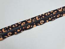 Load image into Gallery viewer, Cheetah Zipper Tape with Gunmetal Teeth - No. 5