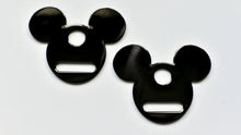 Load image into Gallery viewer, Mouse Head 1 Inch (25mm) Strap Connectors - 2 pack
