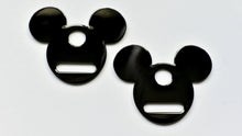Load image into Gallery viewer, Mouse Head 1 Inch (25mm) Strap Connectors - 2 pack