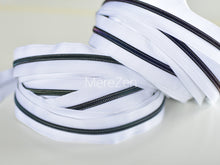 Load image into Gallery viewer, White Zipper Tape with Dreamy Teeth - No. 5