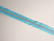 Load image into Gallery viewer, Arctic Blue Zipper Tape with Silver teeth - No. 5
