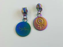 Load image into Gallery viewer, Girl Power Zipper Pull - No.5
