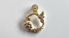 Load image into Gallery viewer, Hummingbird Floral Zipper Pull - No.5