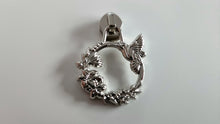 Load image into Gallery viewer, Hummingbird Floral Zipper Pull - No.5