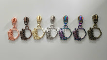 Load image into Gallery viewer, Hex Floral Zipper Pull - No.5