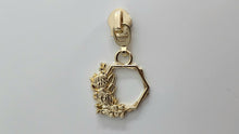 Load image into Gallery viewer, Hex Floral Zipper Pull - No.5
