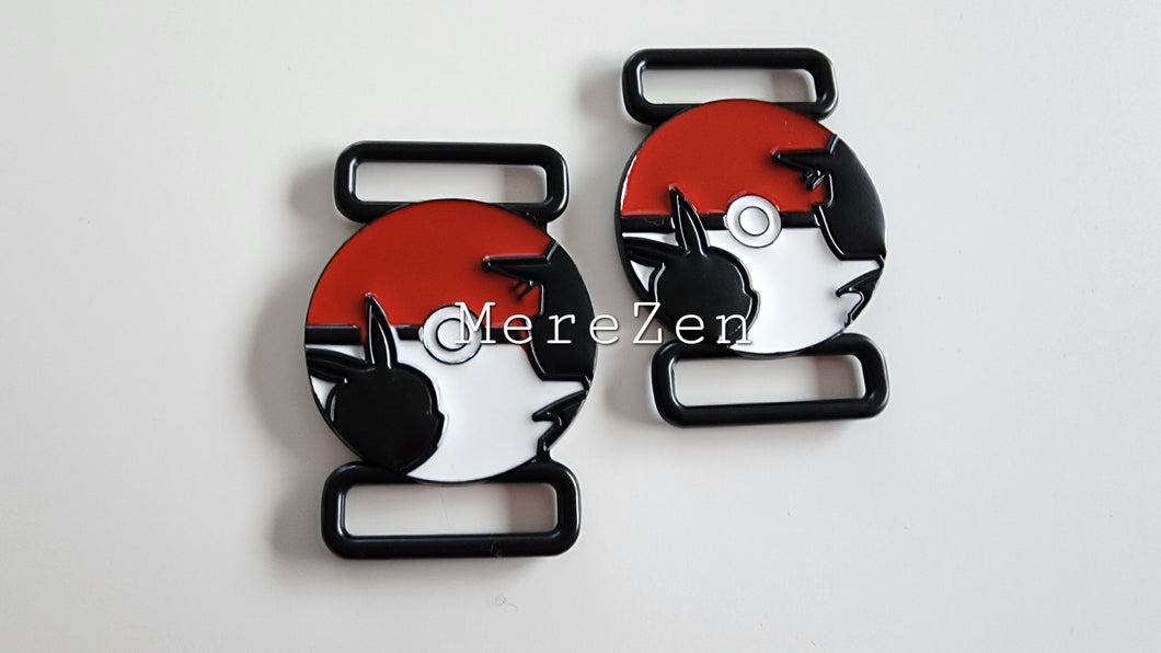 Poke Ball 1 inch (25mm) Strap Connector - 2 pack