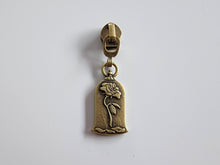 Load image into Gallery viewer, Rose Glass Zipper Pull - No.5
