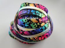 Load image into Gallery viewer, Rainbow Gloves Zipper Tape with Light Rainbow Teeth - No. 5