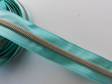 Load image into Gallery viewer, Ocean Zipper Tape with Light Gold Teeth - No. 5