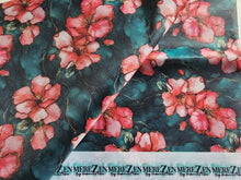 Load image into Gallery viewer, Green InkPetal Water Resistant Canvas - 420 Denier
