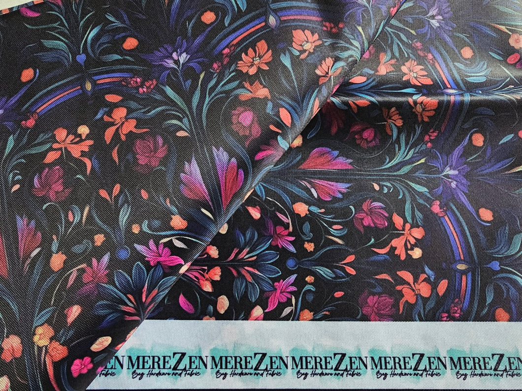 Floral Horizon Water Resistant Canvas - 420 Denier