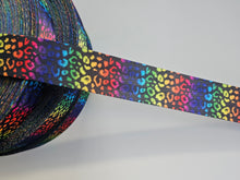 Load image into Gallery viewer, 1.5 Inch Webbing Rainbow Leopard  - Polyester
