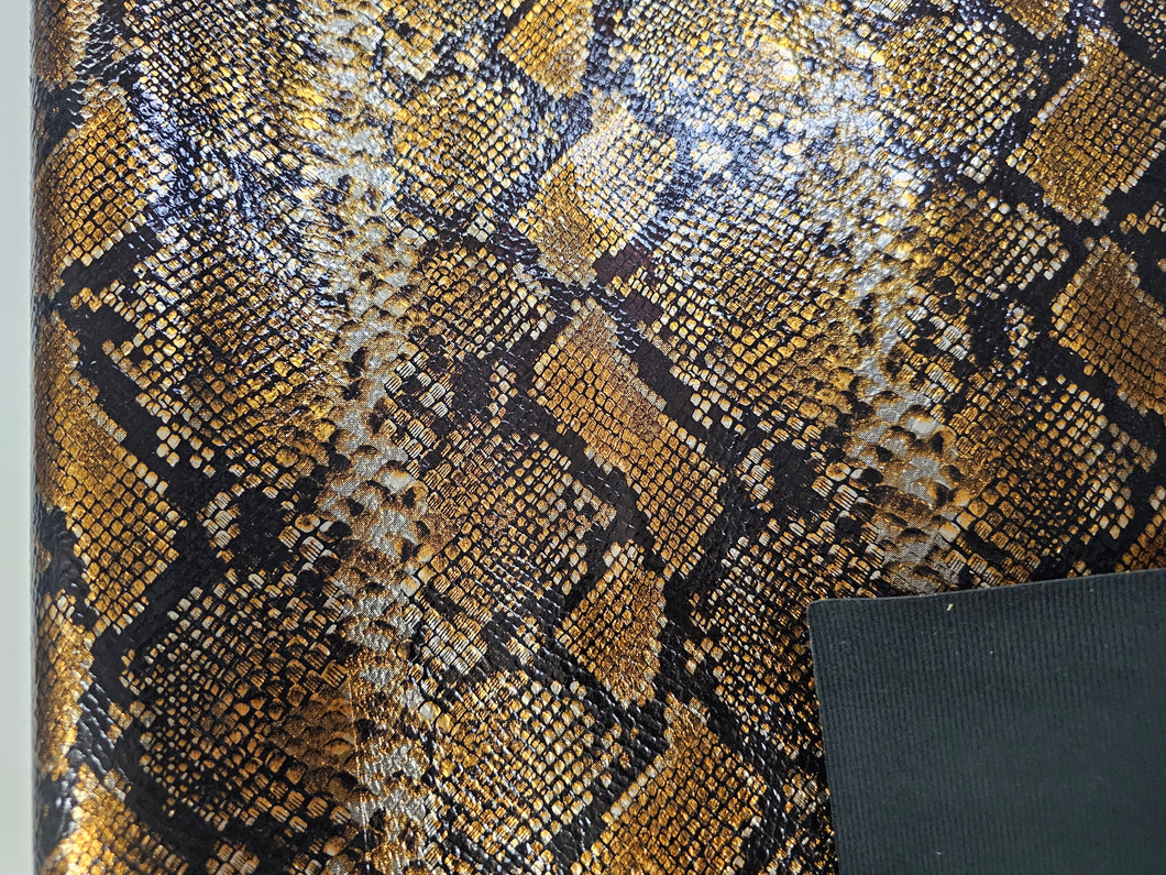 Snake Skin Gold Foil Vinyl