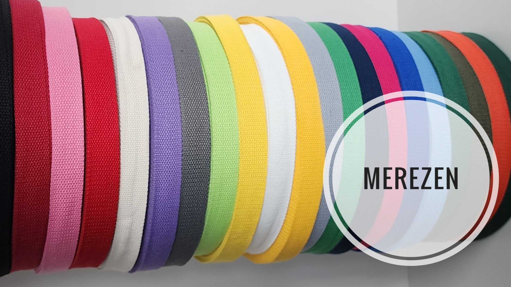 1 Inch Coloured Webbing - Poly Cotton – MereZen