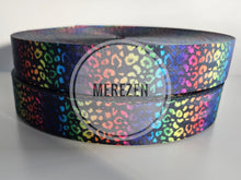 Load image into Gallery viewer, 1.5 Inch Webbing Rainbow Leopard  - Polyester
