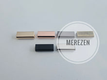 Load image into Gallery viewer, Strap Ends 1 Inch (25mm), 4mm Gap, Screw in - 4 / 20 pack
