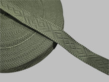 Load image into Gallery viewer, 1.5 Inch Diamonds and Knots Weave Webbing - Cotton/Polyester Blend
