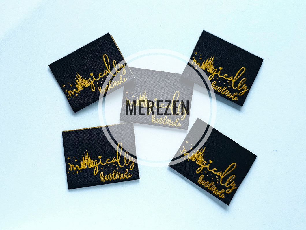 Magically handmade Woven Sew In Labels - 2 inch wide - Pack of 5