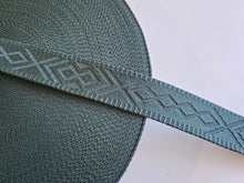 Load image into Gallery viewer, 1.5 Inch Diamonds and Knots Weave Webbing - Cotton/Polyester Blend
