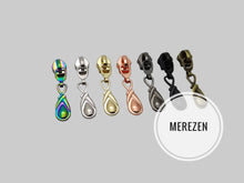 Load image into Gallery viewer, Peacock Pearl Zipper Pull - No.5
