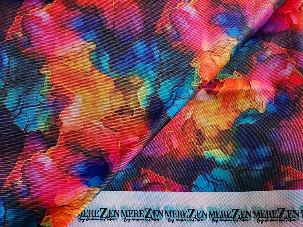 Rainbow Ink Water Resistant Canvas - 420 Denier