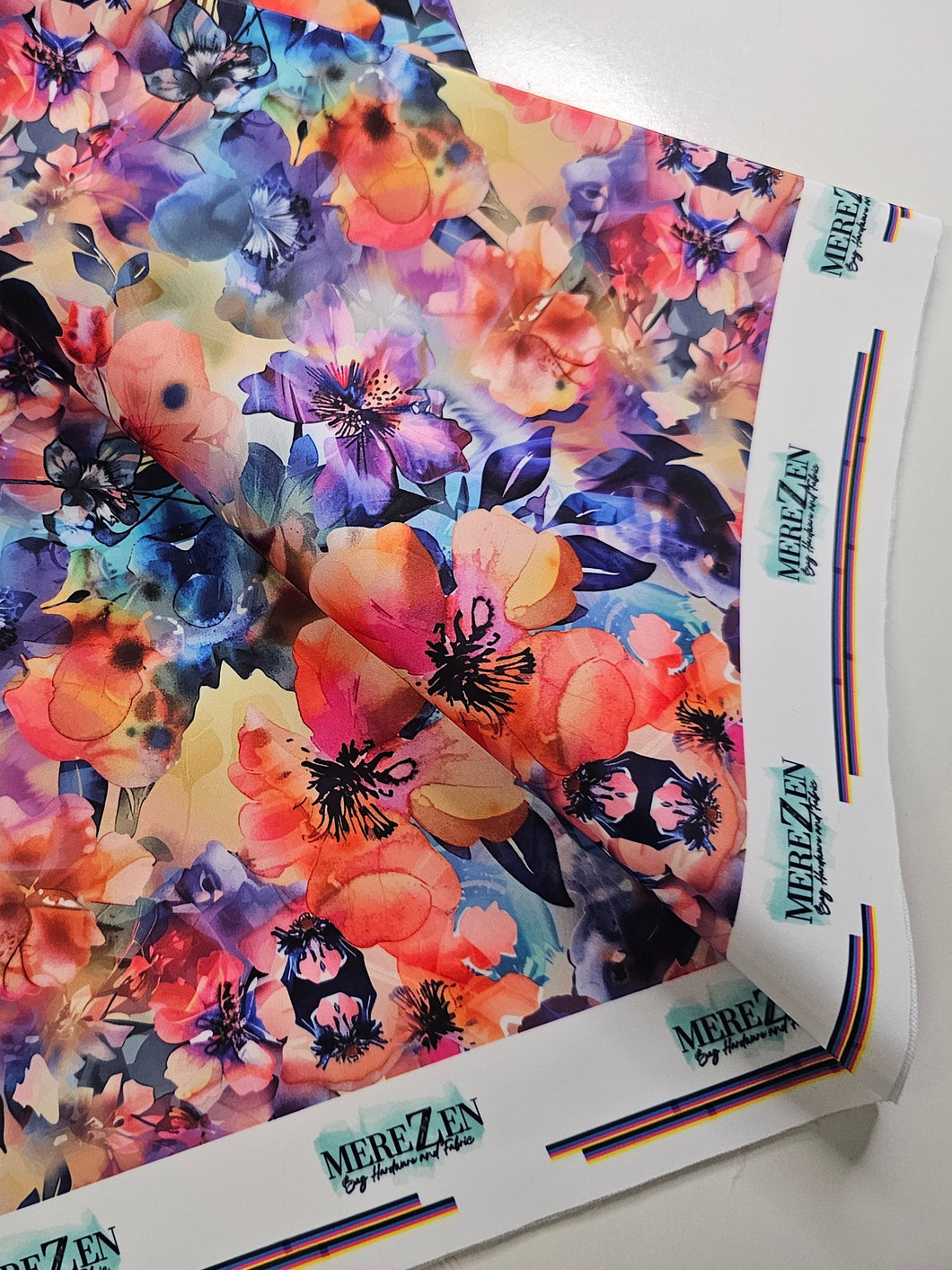 Summertime Floral MereLux Bonded Poly/Nylon