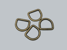 Load image into Gallery viewer, D Rings 3/4 Inch - 4mm thick - 4 pack
